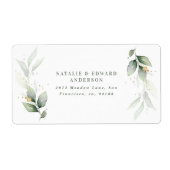 Waterverf foliën, metaalgoud, moderne etiket (Voorkant)