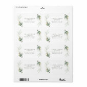 Waterverf foliën, metaalgoud, moderne etiket (Full Sheet)