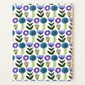 Waterverf Folk Art Flower Print Planner (Achterkant)