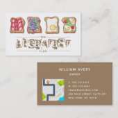 Waterverf Food logo Restaurant Visitekaartje (Voorkant / Achterkant)