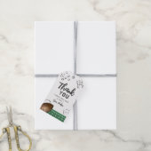 Waterverf Football dank u Cadeaulabel (Met Touw)