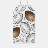 Waterverf Football dank u Cadeaulabel (Achterkant)