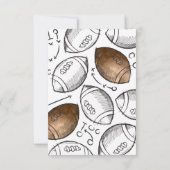 Waterverf Football dank u kaart (Achterkant)