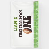 Waterverf Football Eerste jaar Down 1st Verjaardag Spandoek (Verticaal)