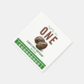 Waterverf Football eerste jaar naar beneden | 1e v Servet (Hoek)