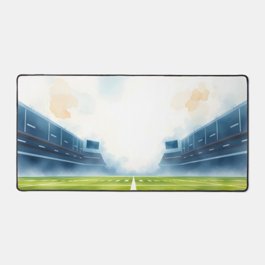 Waterverf Football Field Desk Mat - Delicate Art (Voorkant)