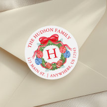 Waterverf Football Kerstkrans Monogram