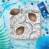 Waterverf Football Papier Borden Papieren Bordje (Feest)