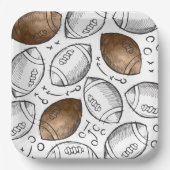 Waterverf Football Papier Borden Papieren Bordje (Voorkant)