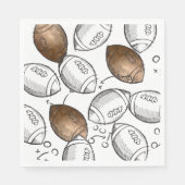 Waterverf Football papieren servetten (Voorkant)
