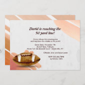 Waterverf Football Uitnodiging (Voorkant / Achterkant)