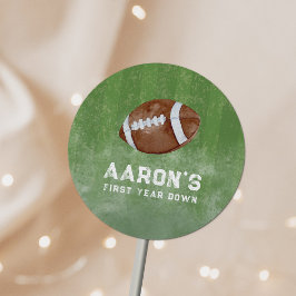 Waterverf Football Verjaardagsfeest Ronde Sticker