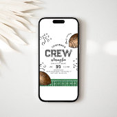 Waterverf Football Verjaardagsuitnodiging Kaart