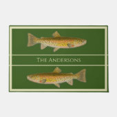 waterverf forel patroonhormoon deurmat (Voorkant)