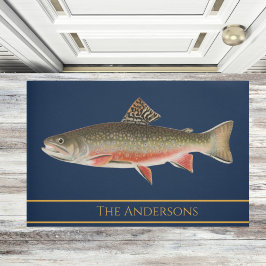 waterverf forel patroonhormoon deurmat