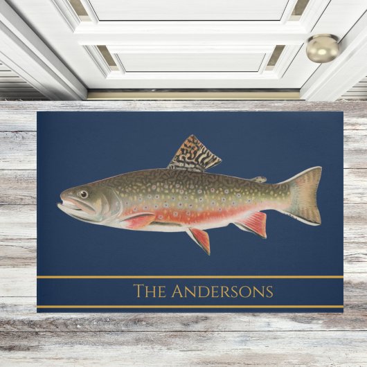 waterverf forel patroonhormoon deurmat