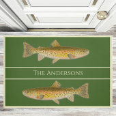  waterverf forel patroonhormoon deurmat