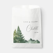 Waterverf Forest Adventure Baby shower Bedankzakje (Voorkant)