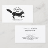 Waterverf Forest Adventure Natuur Gids Visitekaartje (Voorkant / Achterkant)