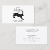 Waterverf Forest Adventure Natuur Gids Visitekaartje (Voorkant / Achterkant)