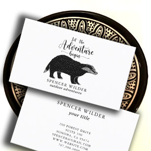 Waterverf Forest Adventure Natuur Gids Visitekaartje