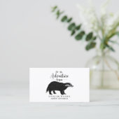 Waterverf Forest Adventure Natuur Gids Visitekaartje (Staand voorkant)