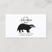 Waterverf Forest Adventure Natuur Gids Visitekaartje (Voorkant)