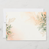 Waterverf Forest Baby shower Kaart (Achterkant)