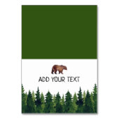 Waterverf Forest Beer Buffet Kaart (Voorkant)