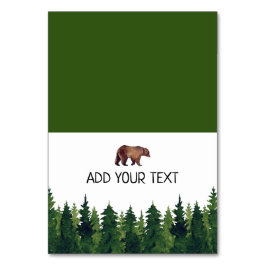 Waterverf Forest Beer Buffet Kaart