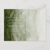 Waterverf Forest | Bomen en bier Aankondigingskaart (Achterkant)