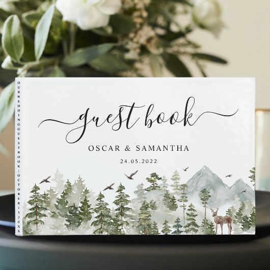 Waterverf Forest | Bomen en bier Gastenboek