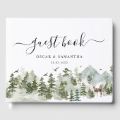 Waterverf Forest | Bomen en bier Gastenboek (Voorkant)