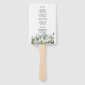 Waterverf Forest | Bomen en bier | Handwaaier (Achterkant)