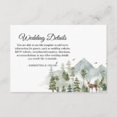 Waterverf Forest | Bomen en bier Informatiekaartje (Voorkant)