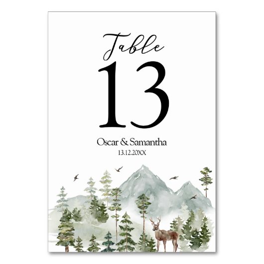 Waterverf Forest | Bomen en bier | Kaart (Achterkant)