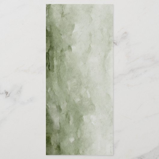 Waterverf Forest | Bomen en bier | Menu (Achterkant)