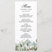 Waterverf Forest | Bomen en bier | Menu (Voorkant)