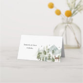 Waterverf Forest | Bomen en bier Plaatskaartje (Achterkant)