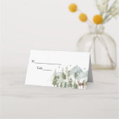 Waterverf Forest | Bomen en bier Plaatskaartje (Voorkant)