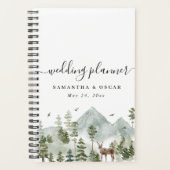 Waterverf Forest | Bomen en bier Planner (Voorkant)