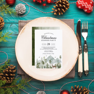 Waterverf Forest   Bomen en bier   Uitnodiging