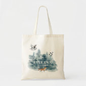 Waterverf Forest Bridesmaid Tote Bag (Voorkant)