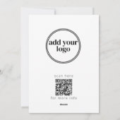 Waterverf Forest Business Christmas Feestdagenkaart (Achterkant)