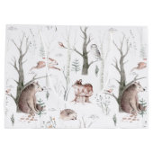 Waterverf Forest Friends Baby shower Groot Cadeauzakje (Achterkant)