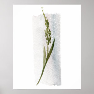 Waterverf Forest Grass Poster