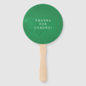 Waterverf Forest Greenery Wedding Favor Handwaaier (Achterkant)