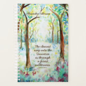 Waterverf Forest Inspirerend Quote Day Planner (Voorkant)