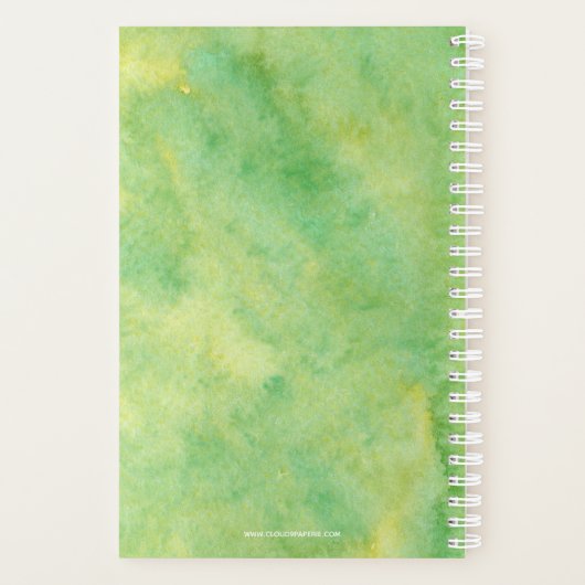 Waterverf Forest Inspirerend Quote Day Planner (Achterkant)