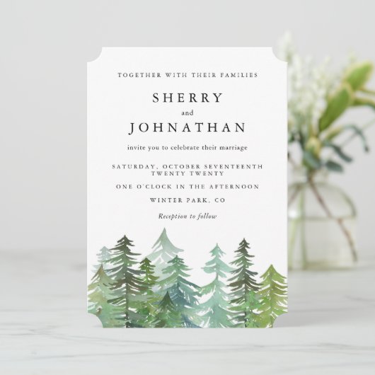 WATERVERF FOREST KAART (Staand voorkant)